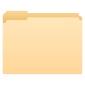 file folder on platform JoyPixels