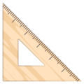 triangular ruler on platform JoyPixels