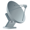 satellite antenna on platform JoyPixels
