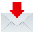 envelope with arrow on platform JoyPixels