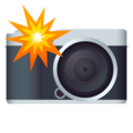 camera with flash on platform JoyPixels
