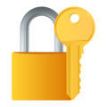 locked with key on platform JoyPixels