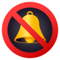 bell with slash on platform JoyPixels