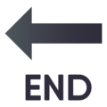 END arrow on platform JoyPixels