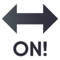 ON! arrow on platform JoyPixels