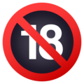 no one under eighteen on platform JoyPixels