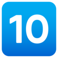 keycap: 10 on platform JoyPixels