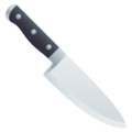 kitchen knife on platform JoyPixels
