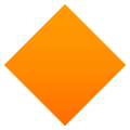 large orange diamond on platform JoyPixels