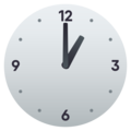 one o’clock on platform JoyPixels