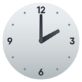 two o’clock on platform JoyPixels
