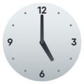 five o’clock on platform JoyPixels