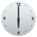 six o’clock on platform JoyPixels