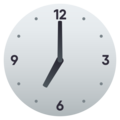 seven o’clock on platform JoyPixels