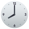 eight o’clock on platform JoyPixels