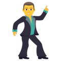 man dancing on platform JoyPixels