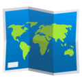 world map on platform JoyPixels