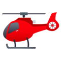 helicopter on platform JoyPixels
