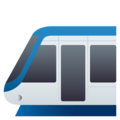 light rail on platform JoyPixels