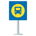 bus stop on platform JoyPixels