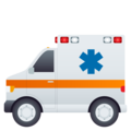 ambulance on platform JoyPixels