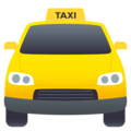 oncoming taxi on platform JoyPixels