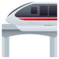 monorail on platform JoyPixels