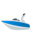 speedboat on platform JoyPixels