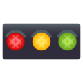 horizontal traffic light on platform JoyPixels