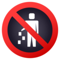 no littering on platform JoyPixels