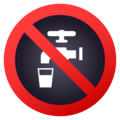 non-potable water on platform JoyPixels