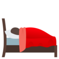 person in bed on platform JoyPixels