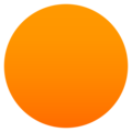 orange circle on platform JoyPixels