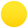 yellow circle on platform JoyPixels