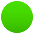 green circle on platform JoyPixels