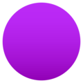 purple circle on platform JoyPixels