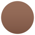 brown circle on platform JoyPixels