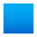 blue square on platform JoyPixels