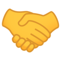 handshake on platform JoyPixels