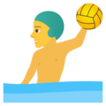 man playing water polo on platform JoyPixels