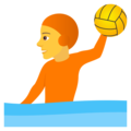 person playing water polo on platform JoyPixels
