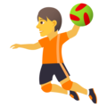 person playing handball on platform JoyPixels