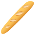 baguette bread on platform JoyPixels