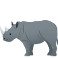 rhinoceros on platform JoyPixels