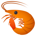 shrimp on platform JoyPixels