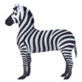 zebra on platform JoyPixels