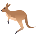 kangaroo on platform JoyPixels