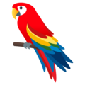 parrot on platform JoyPixels