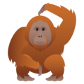 orangutan on platform JoyPixels