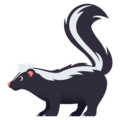 skunk on platform JoyPixels
